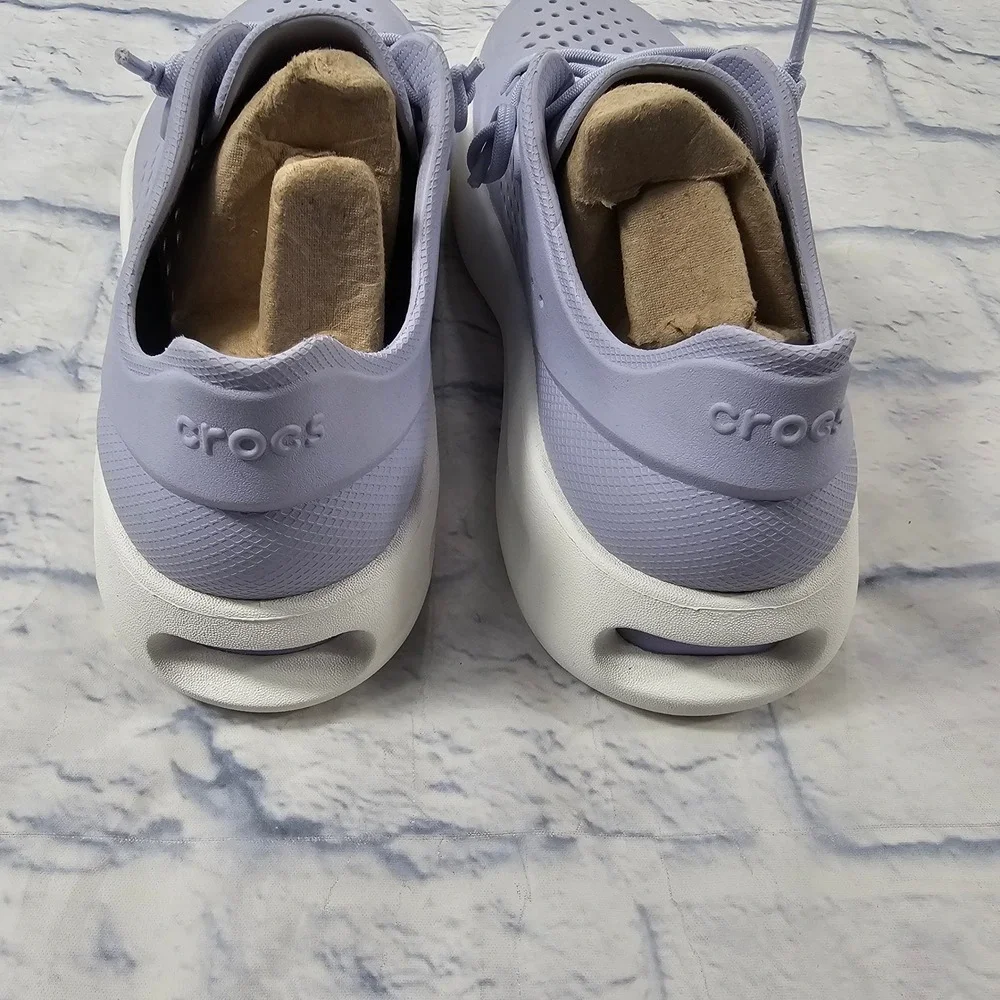 Crocs InMotion Pacer Women 9 Lavender Purple White Sneaker Comfort Walking